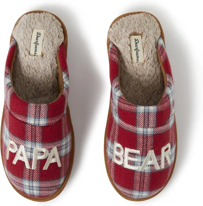 Comfy Footwear Men's Christmas Gifts For Dad Father Grandpa Papa Bear Slipper