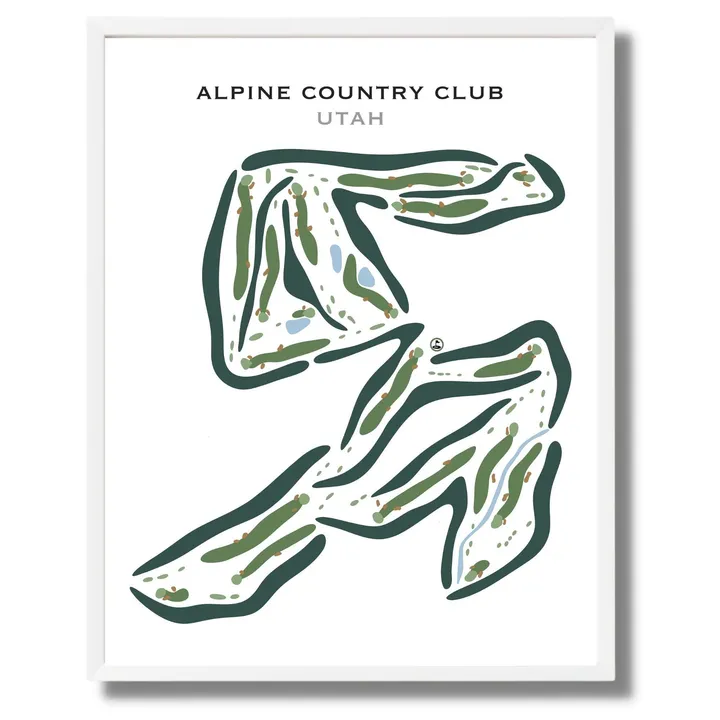 Golf Course Prints Alpine Country Club, Highland Utah - Golf Courses - Print