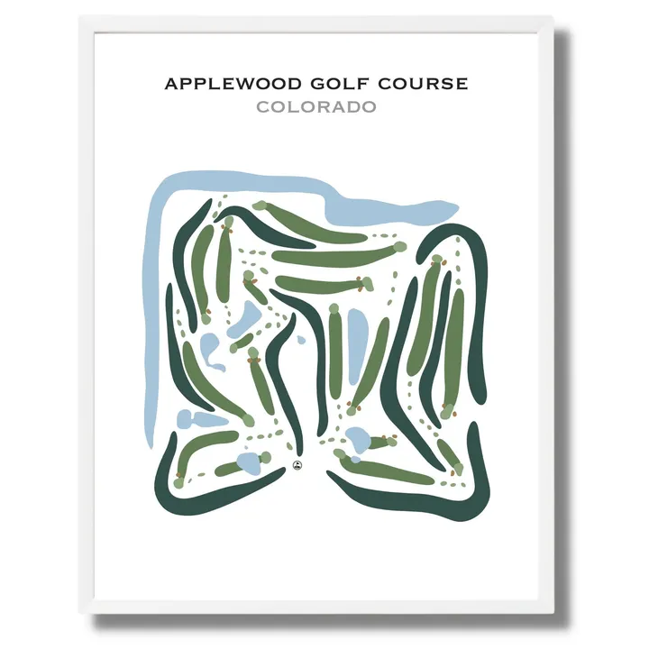 Golf Course Prints Applewood Golf Course, Colorado - Printed Golf Courses - Print