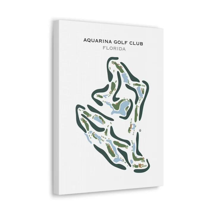 Golf Course Prints Aquarina Golf Club, Florida - Printed Golf Course - Canvas