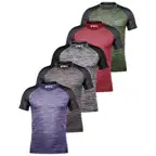 5 Pack Mens Dry-Fit Active Athletic Crew Neck T Shirts