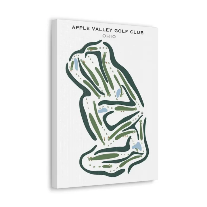 Golf Course Prints Apple Valley Golf Club, Ohio - Printed Golf Courses- Print