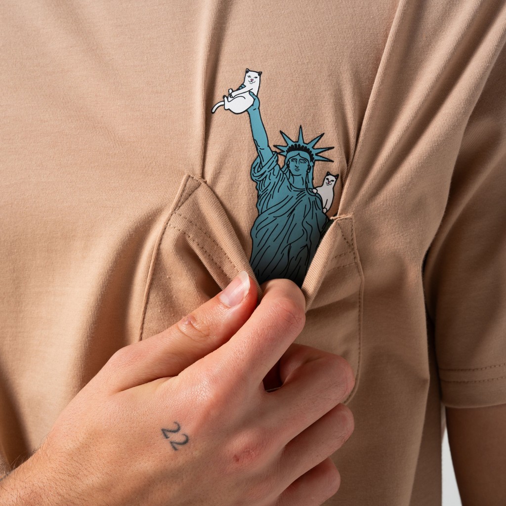 Tシャツ【RipnDip】Liberty Pocket Tee ■送料関税込み■ Liberty Pocket Tee (Charcoal) – RIPNDIP