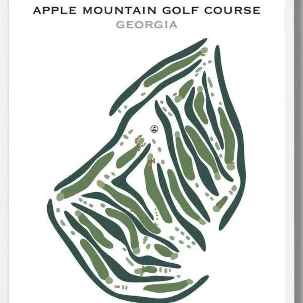 Golf Course Prints Apple Mountain Golf Course, Georgia - Canvas