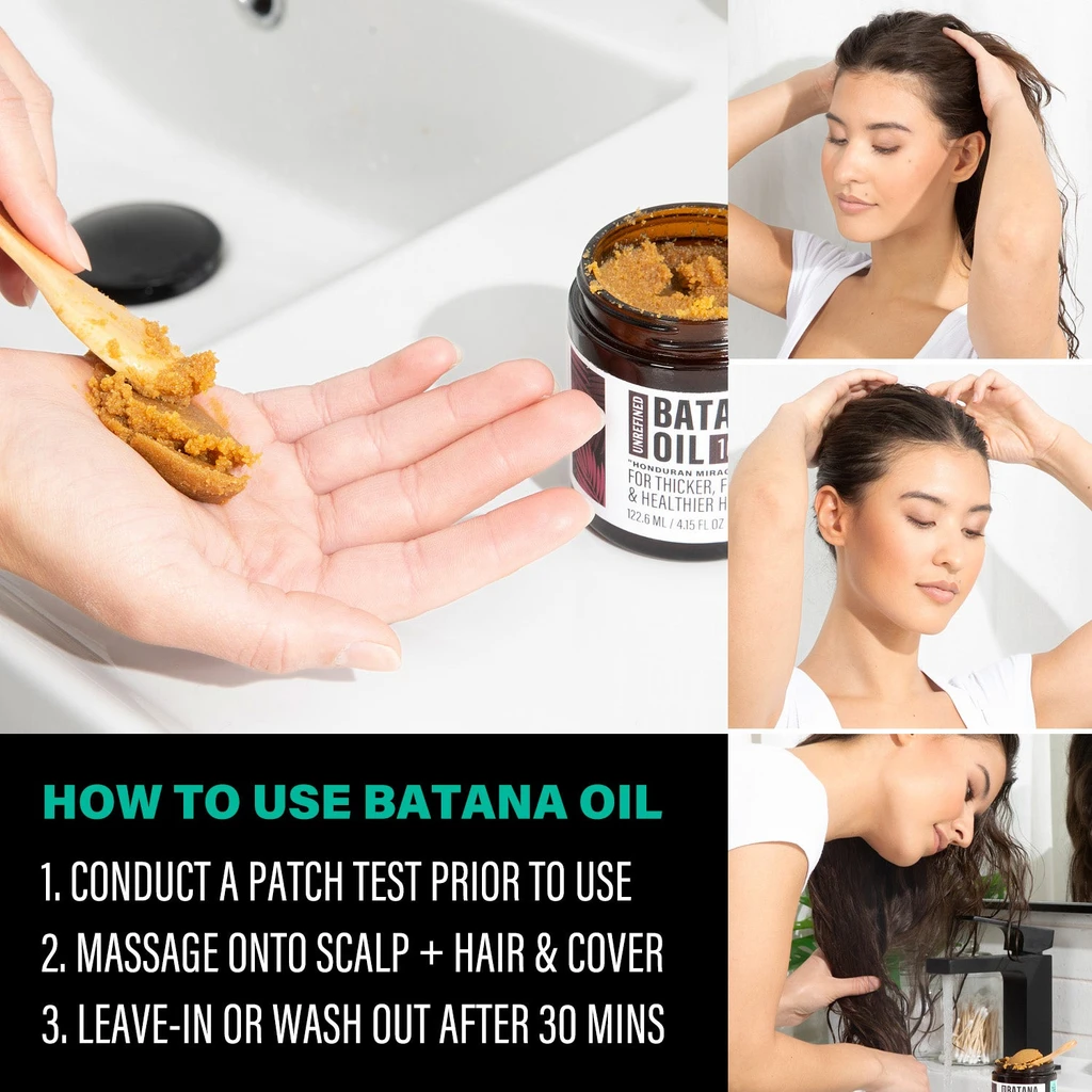 Hotana 100% Unrefined Batana Oil for Hair Growth & Shine