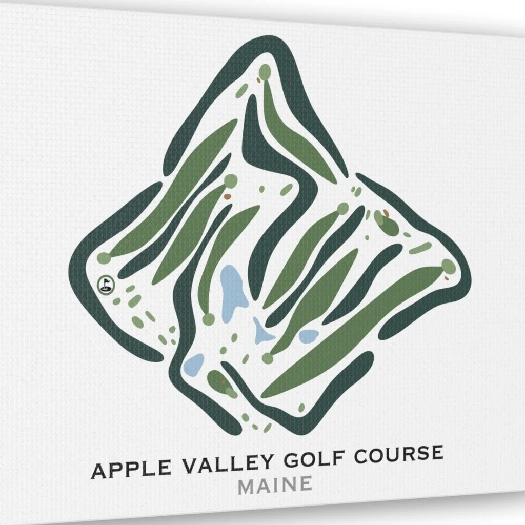 Golf Course Prints Apple Valley Golf Course, Maine - Printed Golf Courses- Print