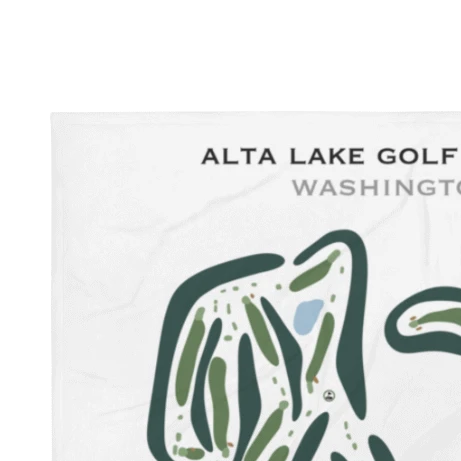 Golf Course Prints Alta Lake Golf Resort, Washington - Blanket