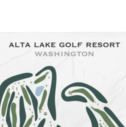 Golf Course Prints Alta Lake Golf Resort, Washington - Blanket