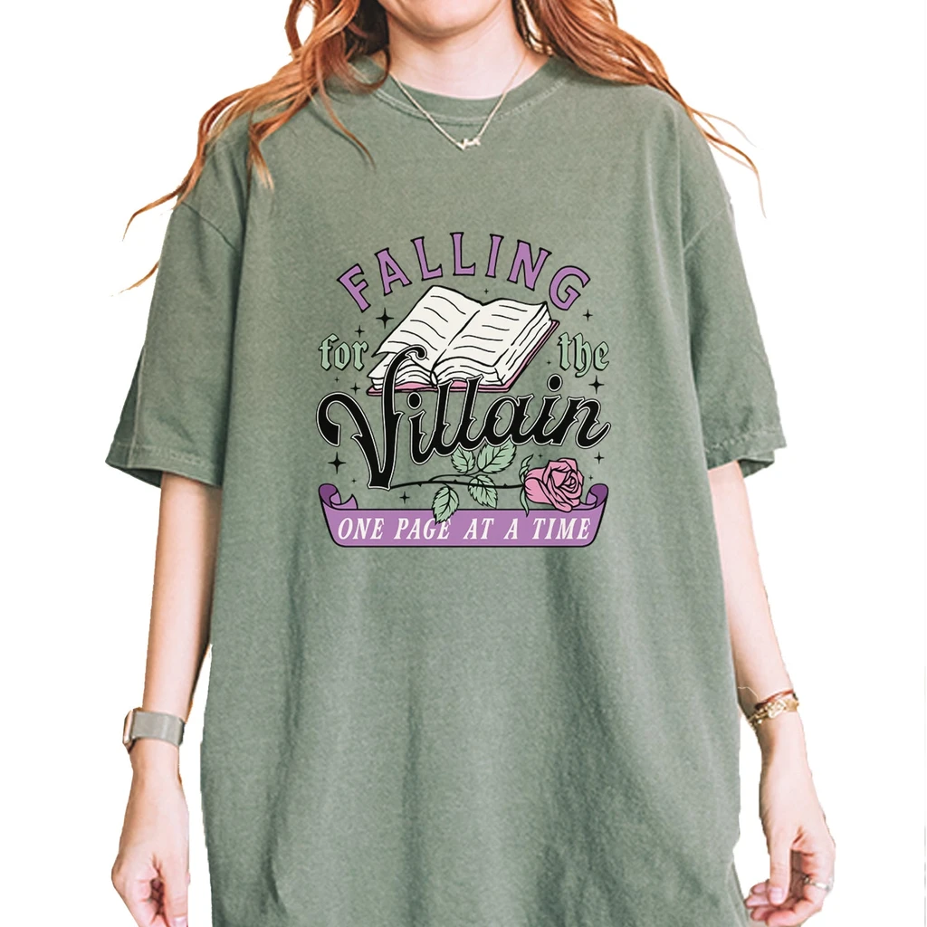 Expression Tees Falling For The Villain One Page At Time Vintage Soft Unisex T-Shirt