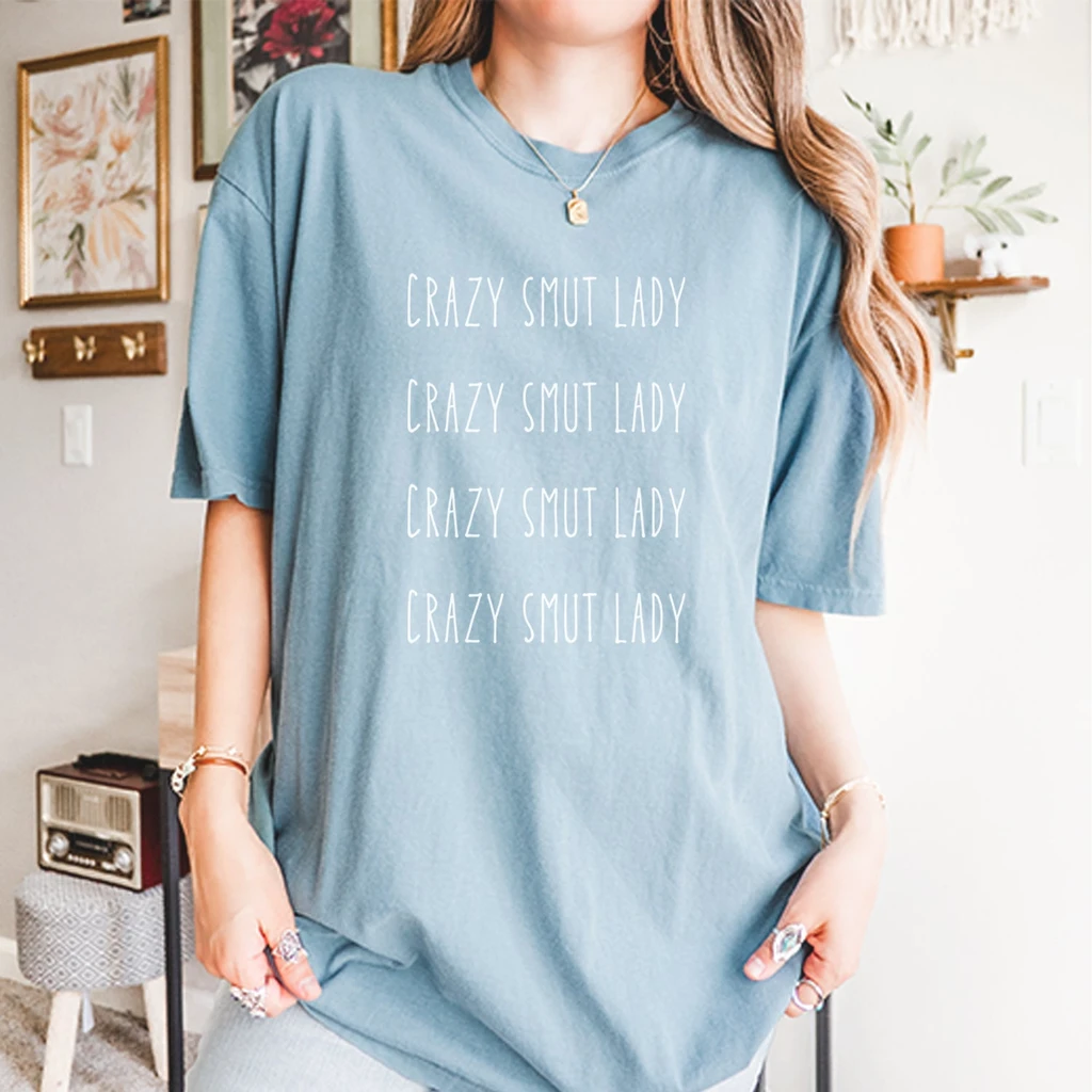 Expression Tees Crazy Smut Lady Romantasy Vintage Soft Unisex T-Shirt