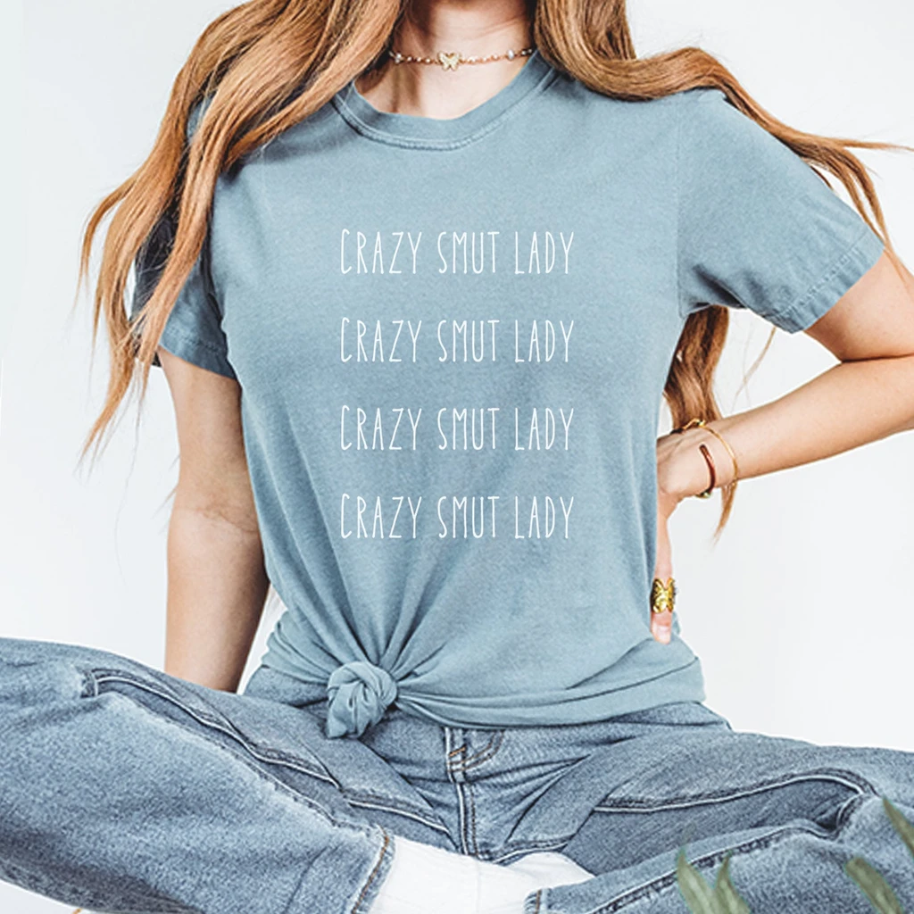 Expression Tees Crazy Smut Lady Romantasy Vintage Soft Unisex T-Shirt