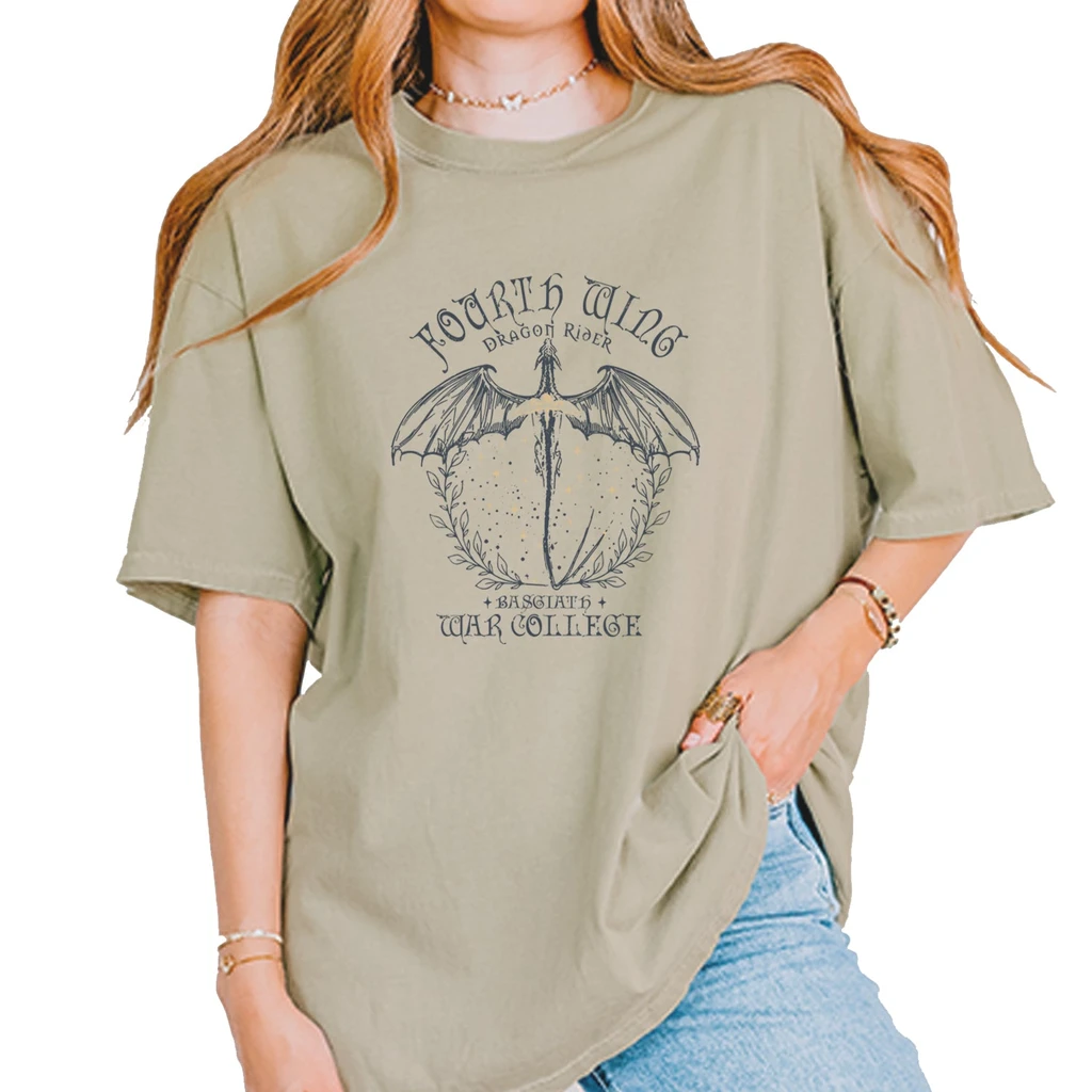 Expression Tees Fourth Wing Dragon Rider Vintage Basgiath War College Unisex T-Shirt