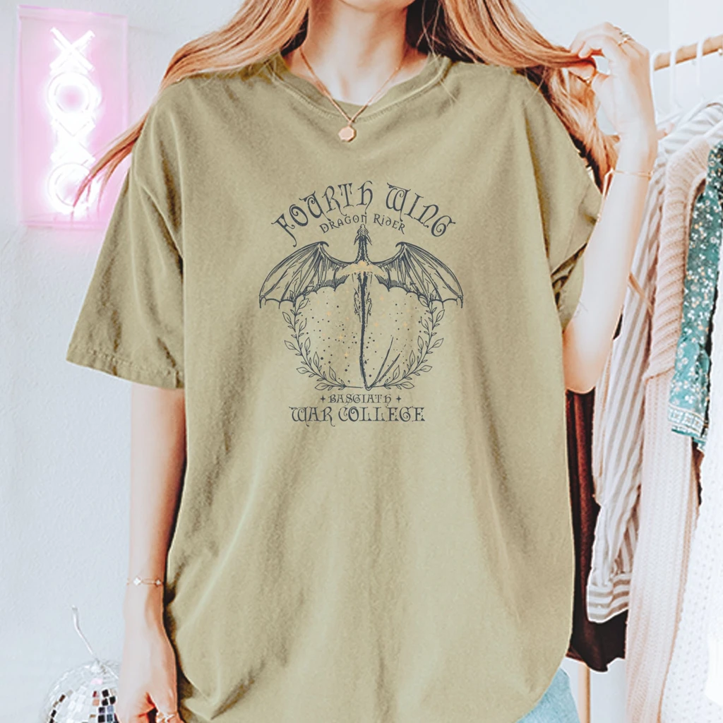 Expression Tees Fourth Wing Dragon Rider Vintage Basgiath War College Unisex T-Shirt