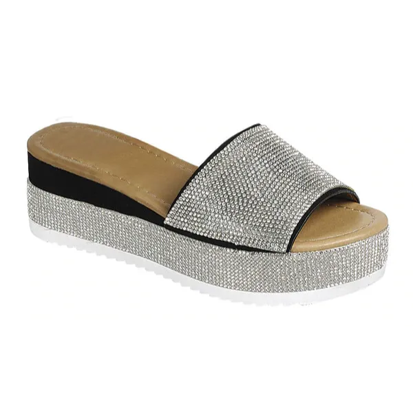 Shoe Time Rhinestone Platform Sandals Luxury-99