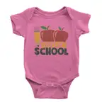 100 Days Of School Apple Pencil Infant One-Piece Romper Bodysuit