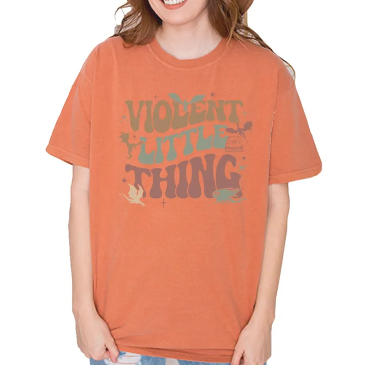 Expression Tees Violent Little Thing Dragon Vintage Soft Unisex T-shirt