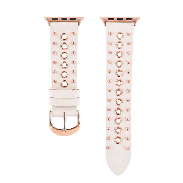 Worryfree Gadget Breathable Genuine Leather Band for Apple Watch