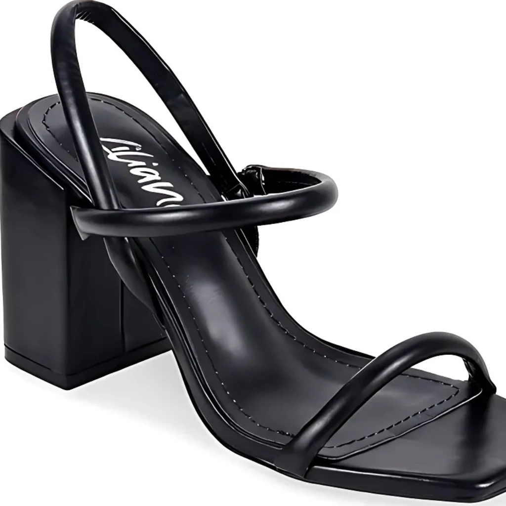 Shoe Time Women's Chunky heel Square Open Toe Ankle High Heel Sandals
