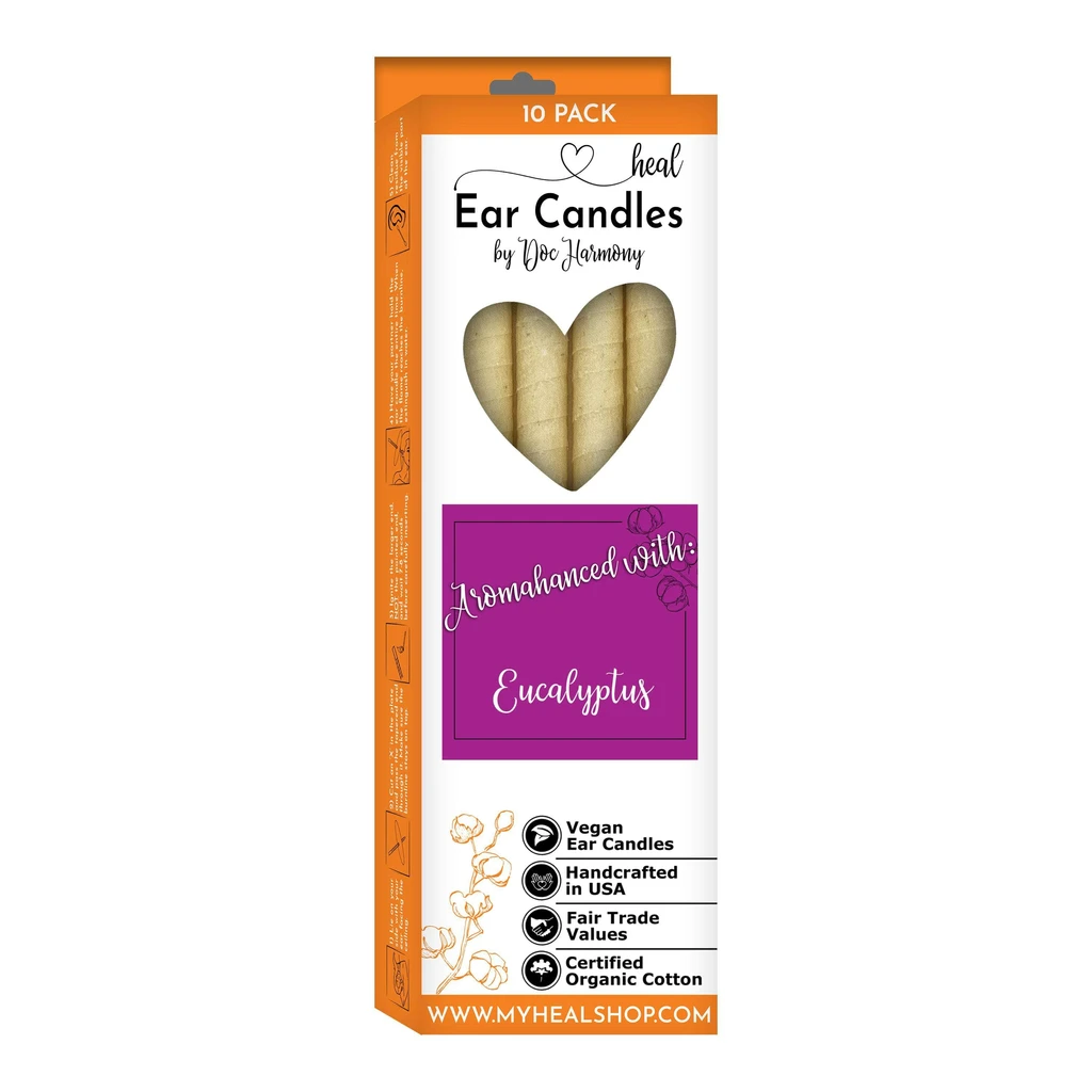 H.E.A.L. Eucalyptus Harmony's Organic, Vegan Ear Candles