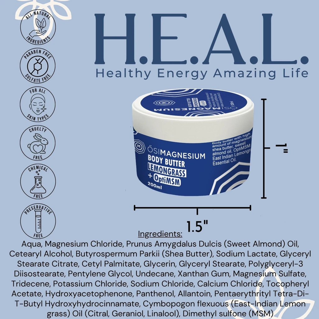 H.E.A.L. Magnesium Body Butter + OptiMSM