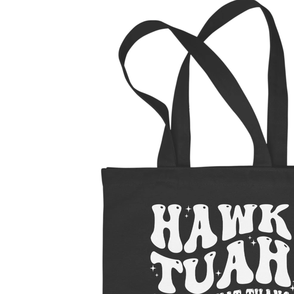 Expression Tees Hawk Tuah Spit On That Thang Shopping Tote Bag