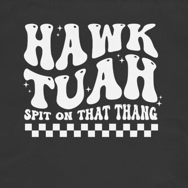 Expression Tees Hawk Tuah Spit On That Thang Shopping Tote Bag