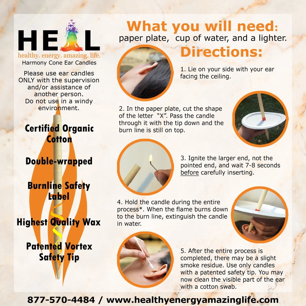 H.E.A.L. Angel Harmony's Organic, Vegan Ear Candles