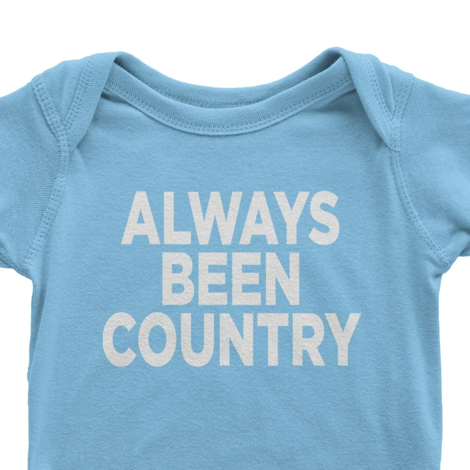 Expression Tees Always Been Country Music Infant Bodysuit & Toddler T-Shirt