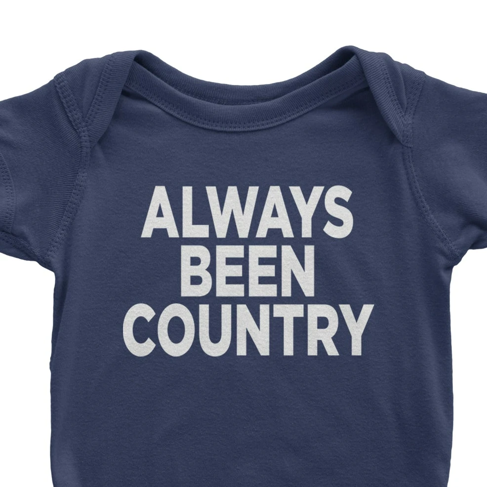 Expression Tees Always Been Country Music Infant Bodysuit & Toddler T-Shirt