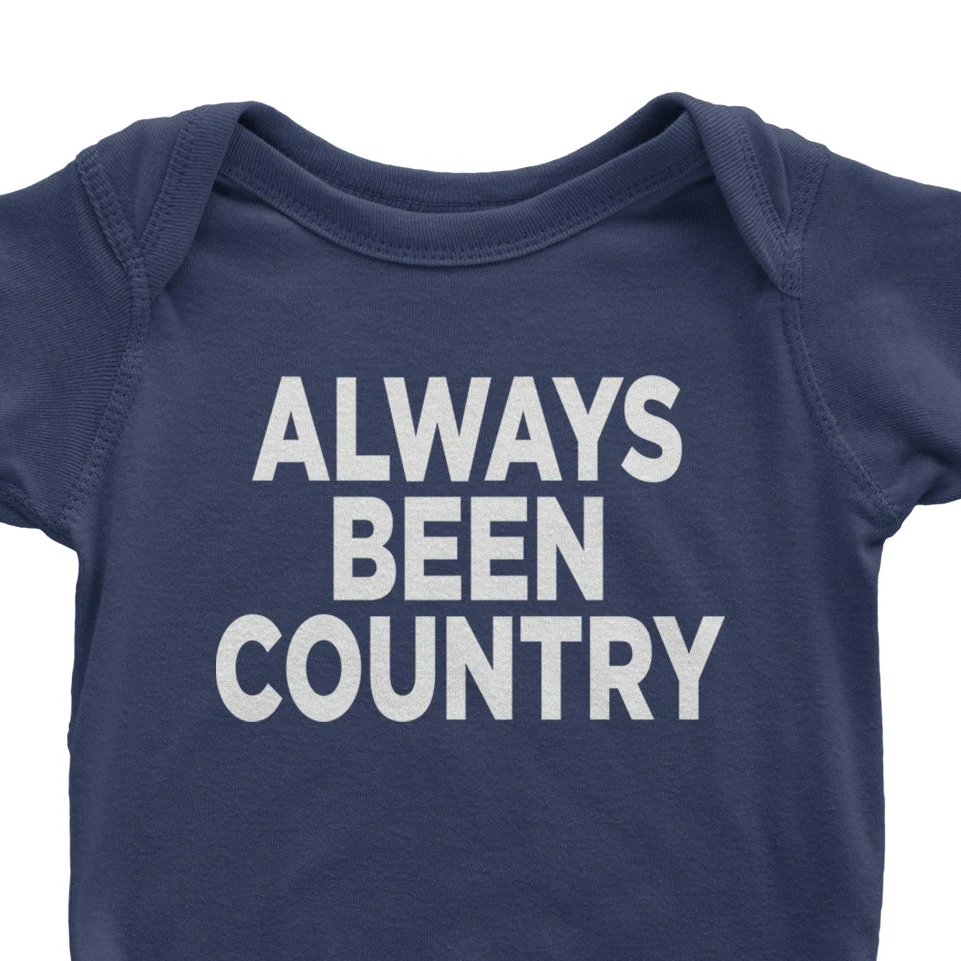Expression Tees Always Been Country Music Infant Bodysuit & Toddler T-Shirt
