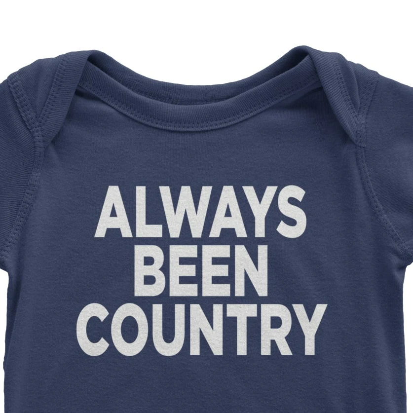 Expression Tees Always Been Country Music Infant Bodysuit & Toddler T-Shirt