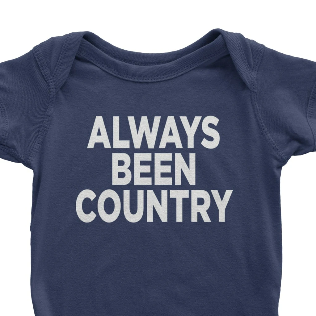 Expression Tees Always Been Country Music Infant Bodysuit & Toddler T-Shirt