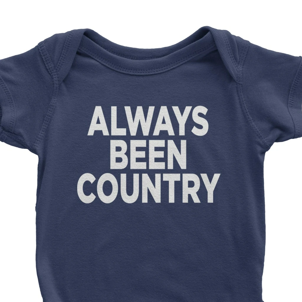 Expression Tees Always Been Country Music Infant Bodysuit & Toddler T-Shirt