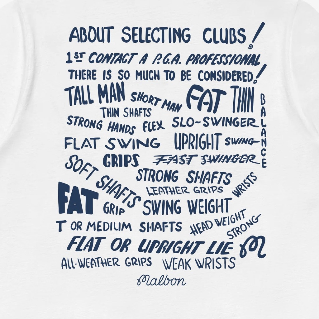 【MALBON GOLF】[GOLF TIPS] Club Select SS T-shirt ■MAN CLUB SELECT T-SHIRT – Malbon Golf