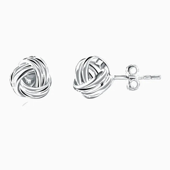 PORI JEWELRY Sterling Love Knot Stud Earrings