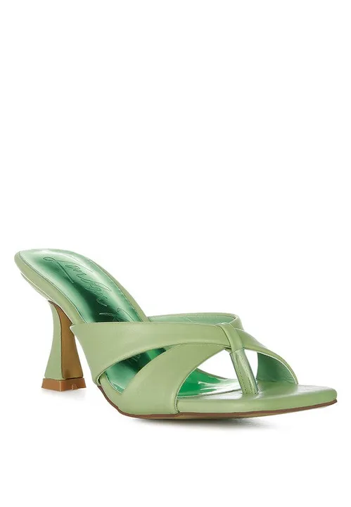 Rag Company Highflip Criss Cross Spool Heel Sandals
