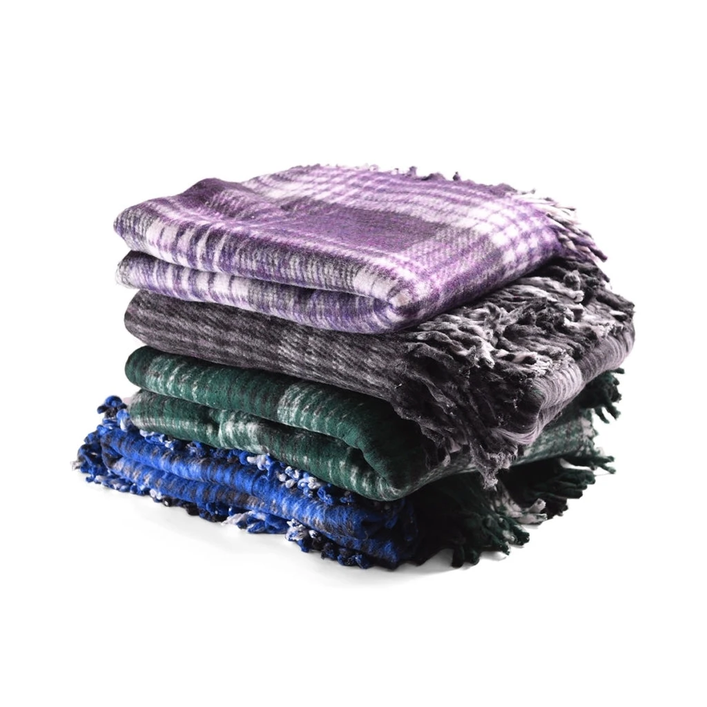 Yoga Design Lab Recycled Plaid Yoga Blanket