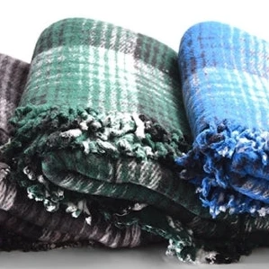 Yoga Design Lab Recycled Plaid Yoga Blanket