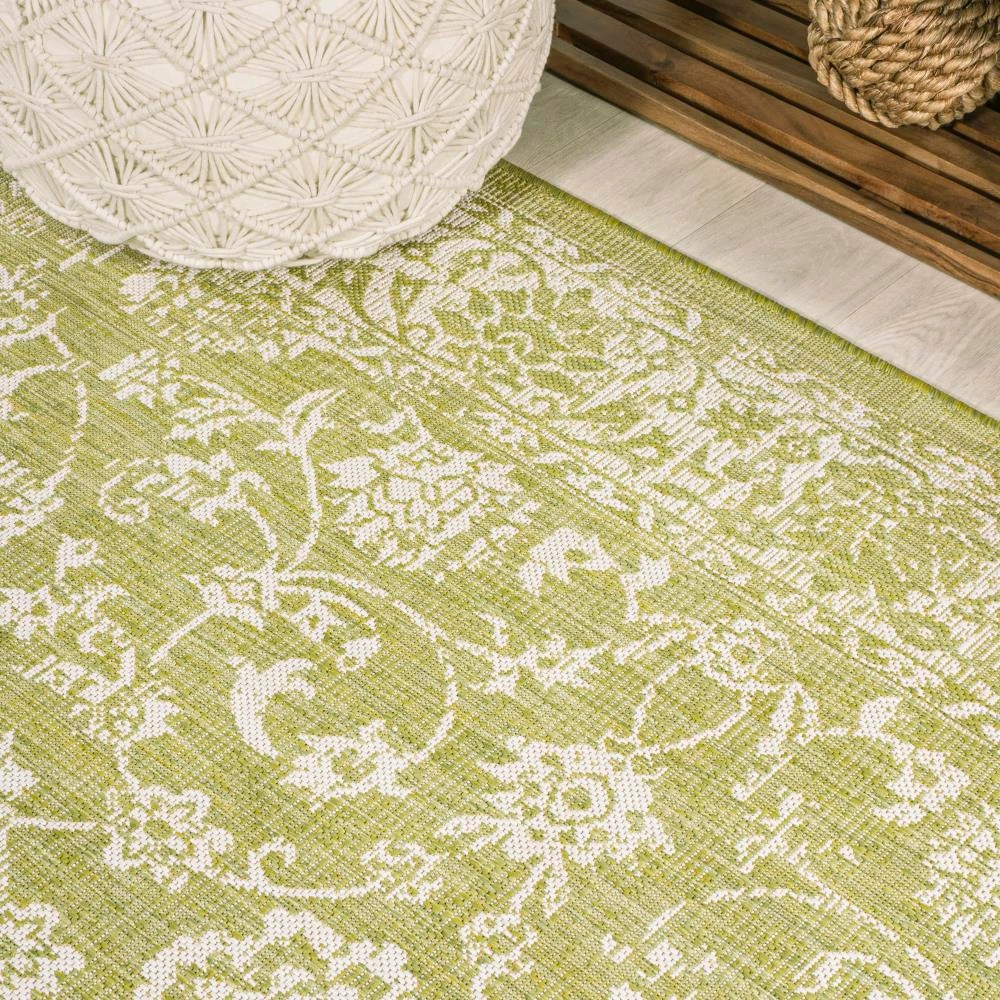 JONATHAN Y Tela Bohemian Textured Weave Floral Indoor/outdoor Area Rug