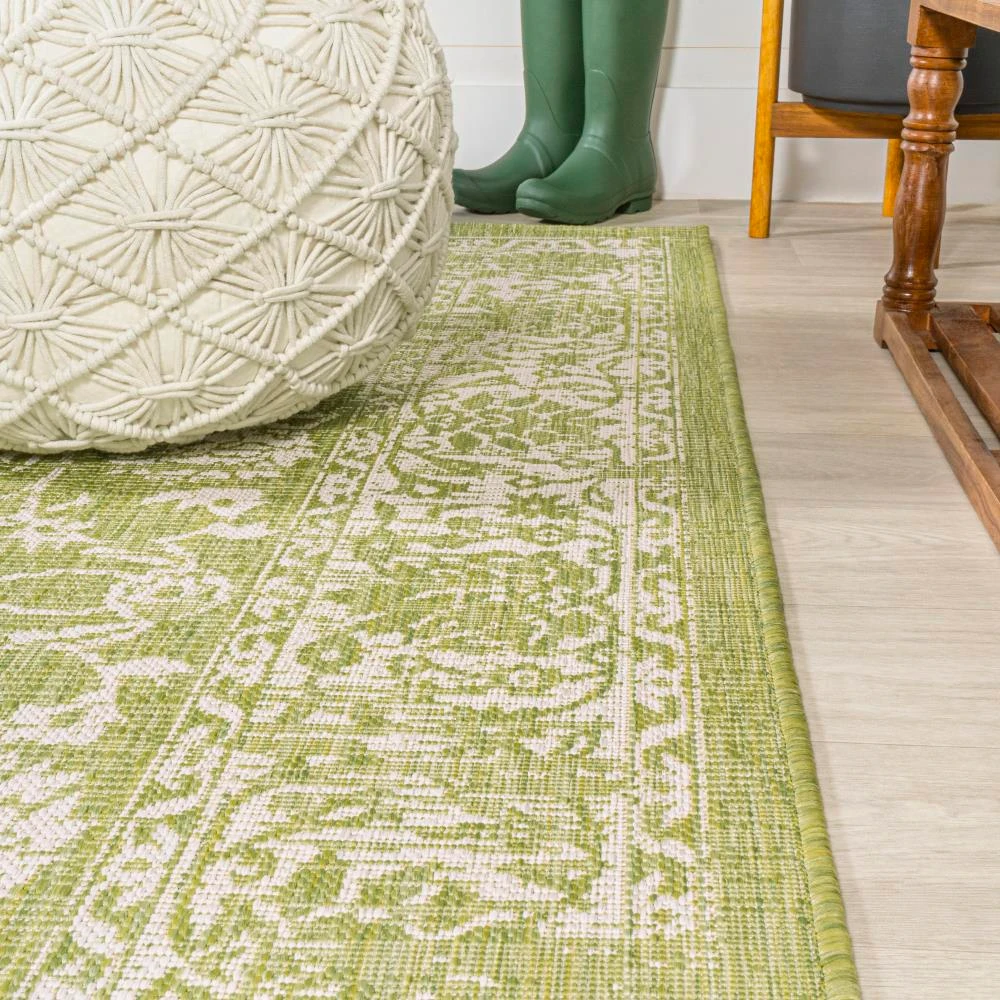 JONATHAN Y Tela Bohemian Textured Weave Floral Indoor/outdoor Area Rug