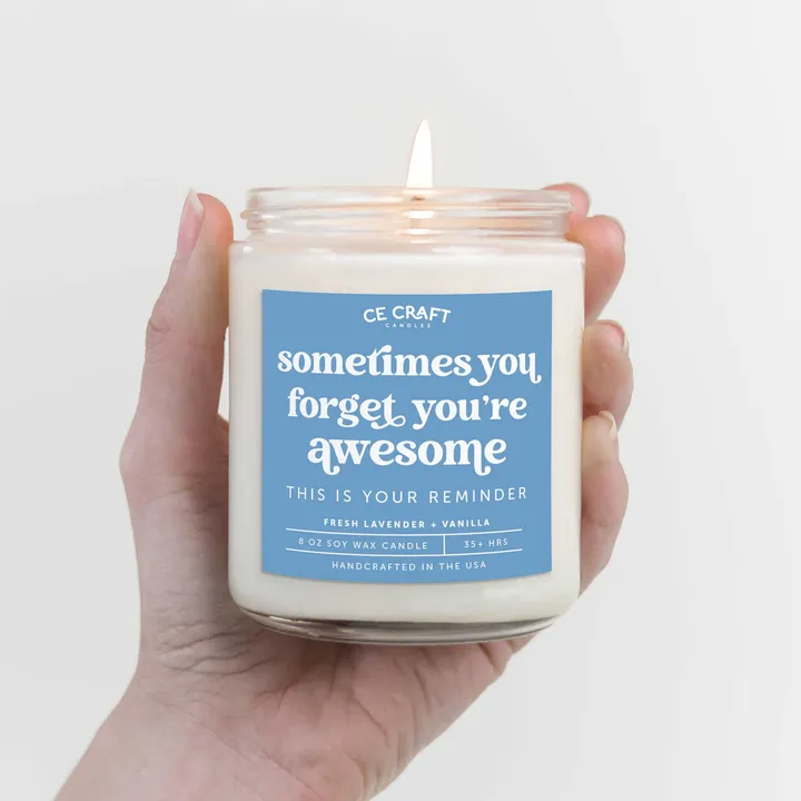 CE Craft Company Sometimes You Forget You're Awesome Candle - Large