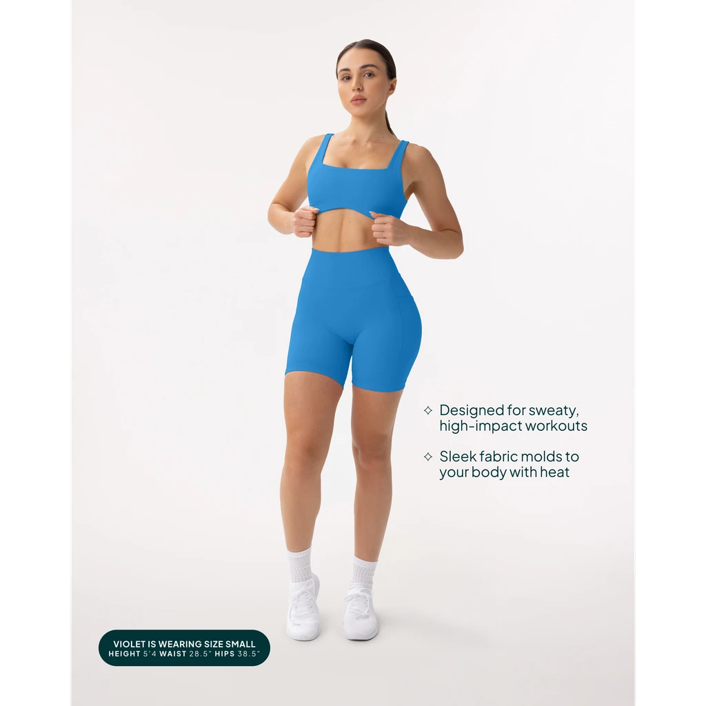 Pavoi High-Waisted Butt Lifting 6" Biker Shorts With Pockets
