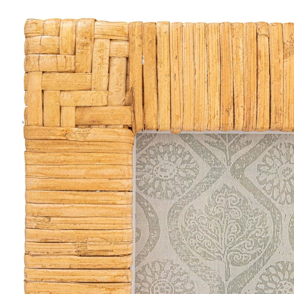 Storied Home Handwoven Rattan Photo Frame