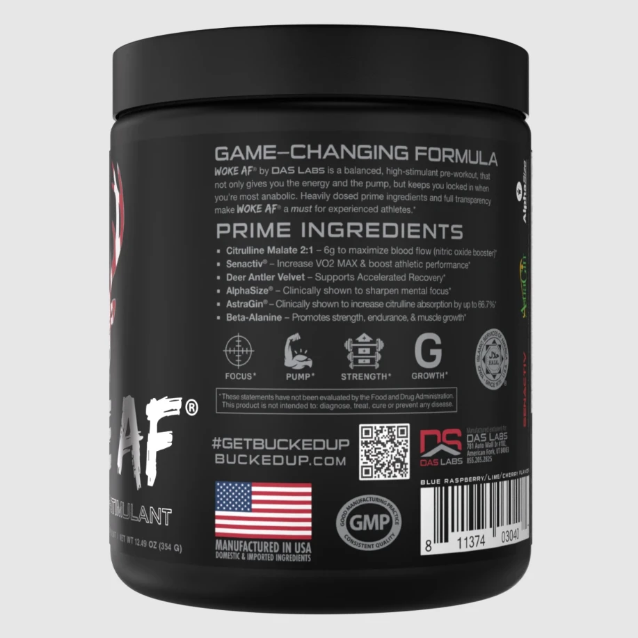 Bucked Up Woke AF - High Stimulant Pre-Workout