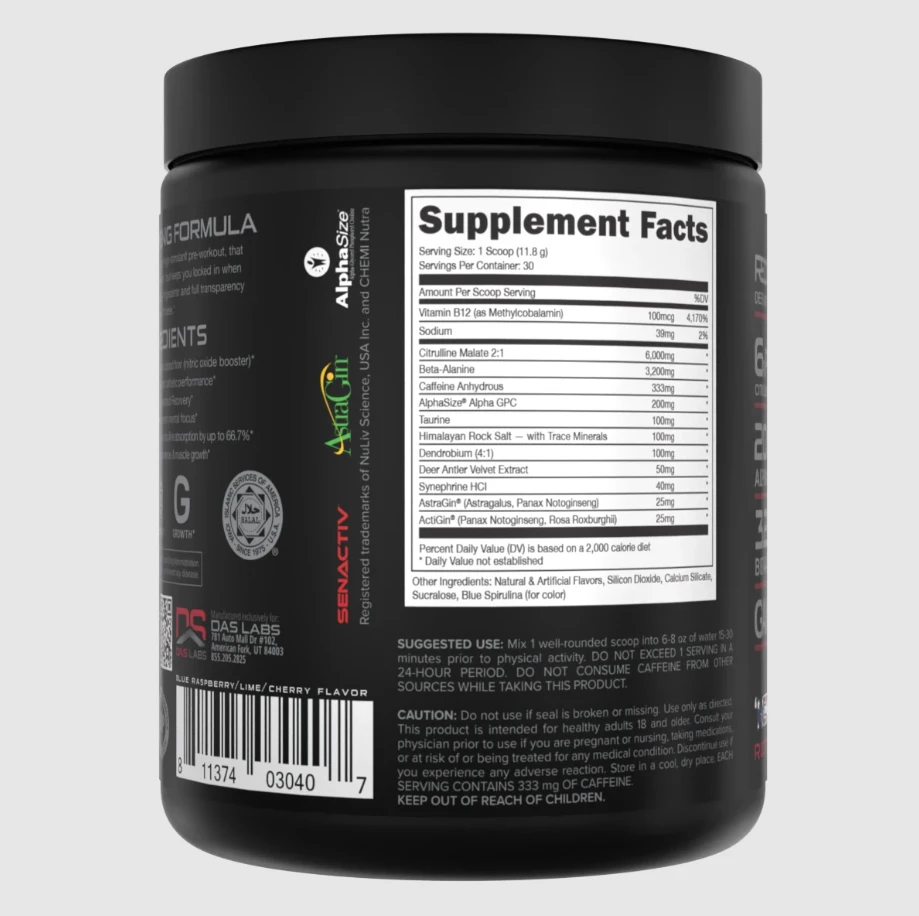 Bucked Up Woke AF - High Stimulant Pre-Workout