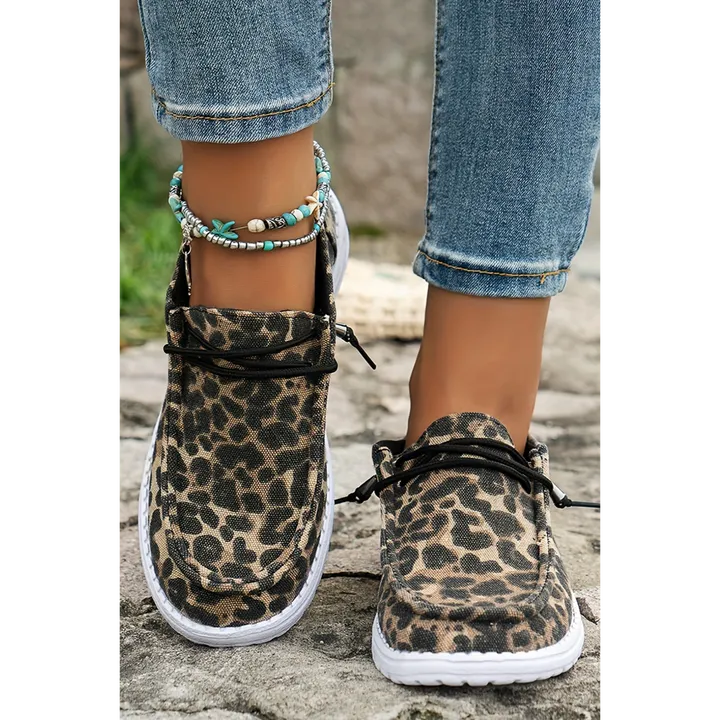 Threaded Pear Apparel Kira Lace-up Decor Canvas Shoes