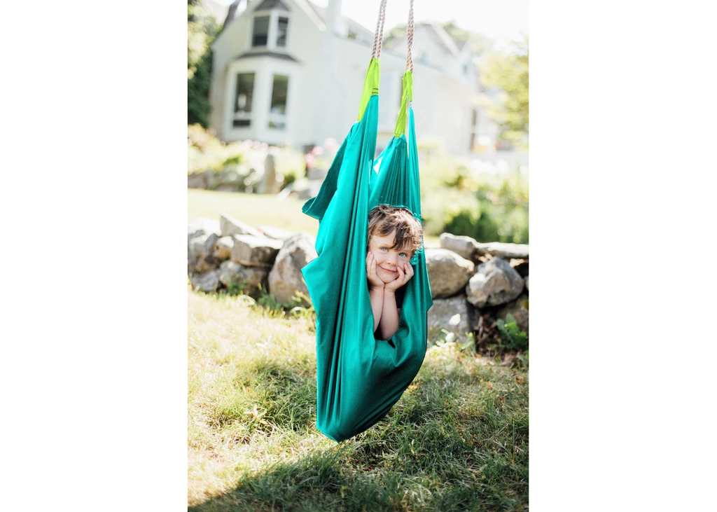 Bolder Play Slackers Swing Hammock - Outdoor sensory swing for kids
