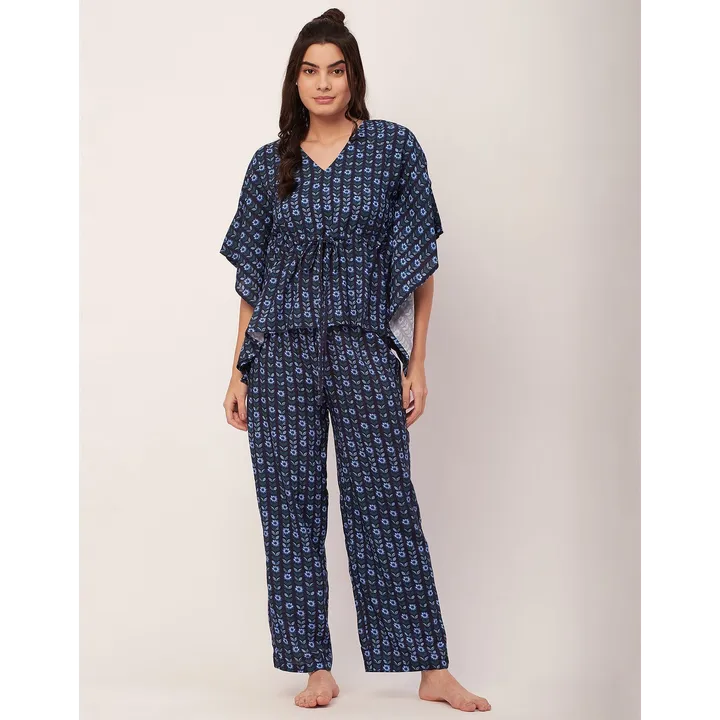 Moomaya Printed Kaftan Top Set