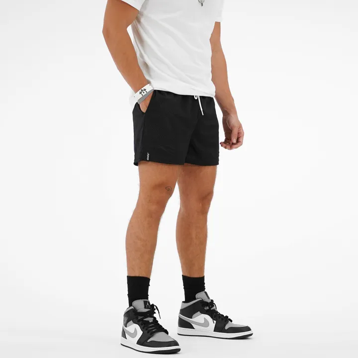 SLEEFS Basic Black Shorts - 5"