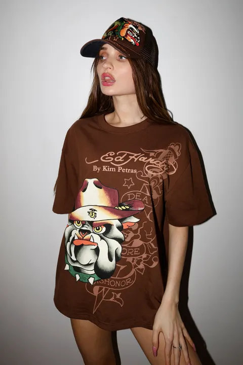 Ed Hardy Bulldog Boxy Tee